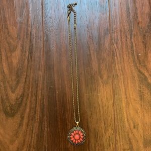 Jewelry - Orange sun pendant necklace Jewelry - Orange sun pendant necklace